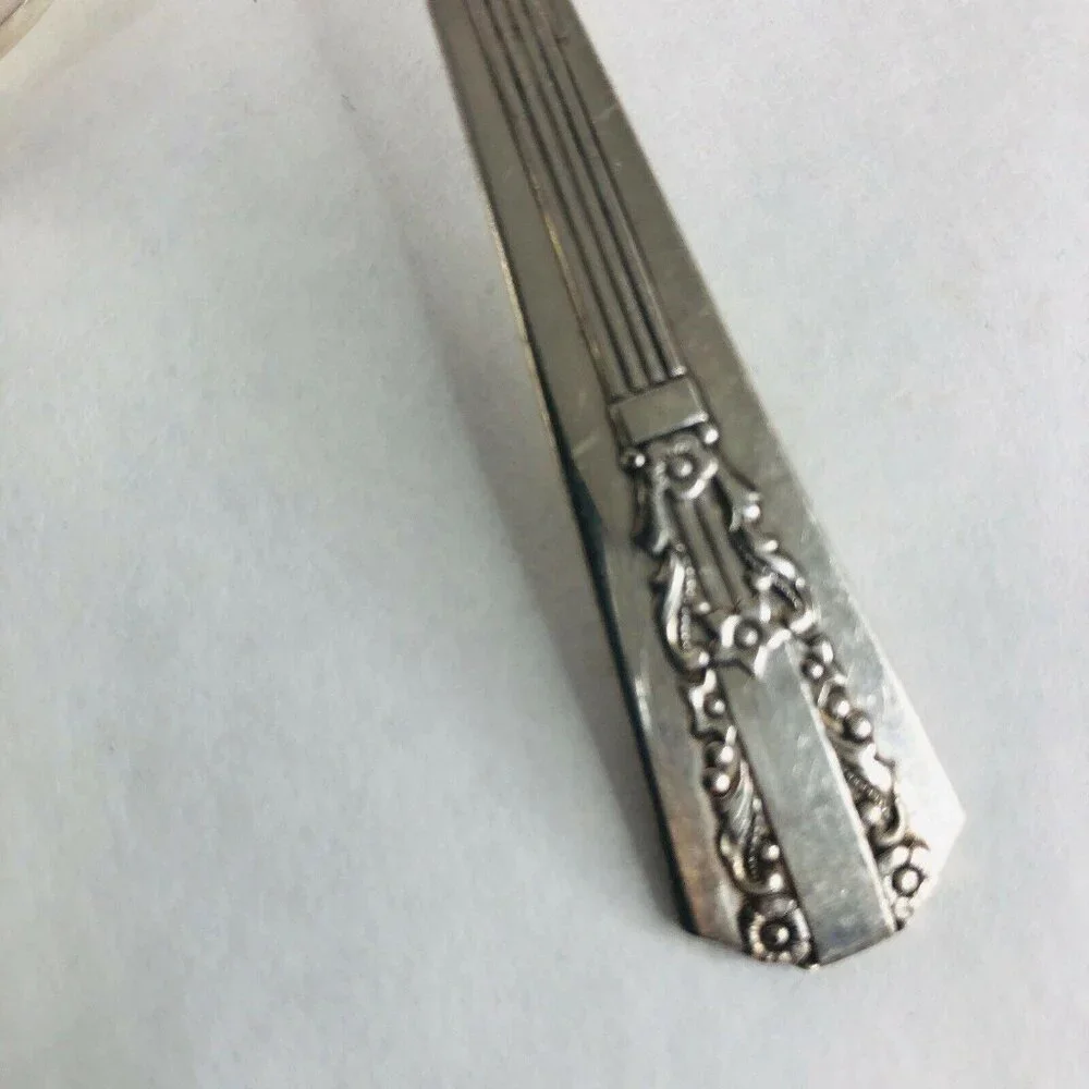 5‎ Teaspoons Wm A Rogers Oneida Sectional Lido Pattern Spoon Silverplate VTG Lot